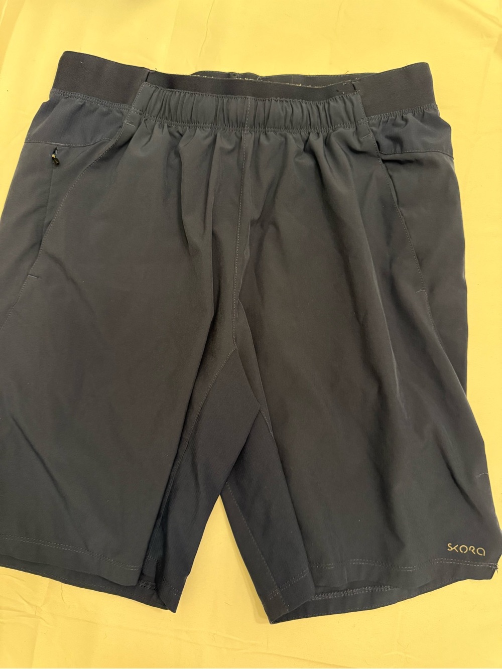 Skora Men's Athletic Shorts in navy blue